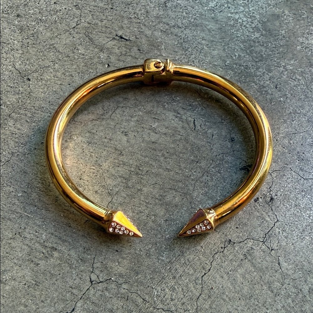 VITA FEDE BANGLE CRYSTAL MINI TITAN 24k GOLD PLATED